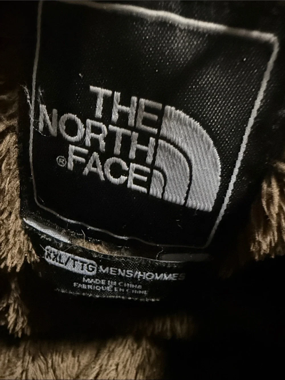 The North Face Olive Green Parka goose down Jacket hooded Hyvent XXL